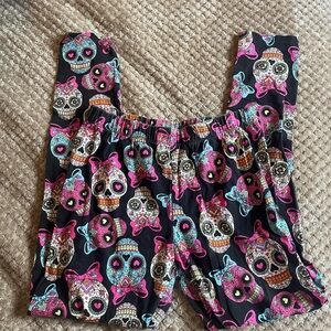 Colorful Skull Print Leggings